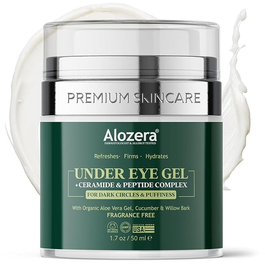 Under Eye Gel - Premium Anti Aging Eye Cream for Dark Circles & Puffiness, Treatment On, Eye Bags Gone, Brightness Glows, 1.7 oz.-BrightBean Baby