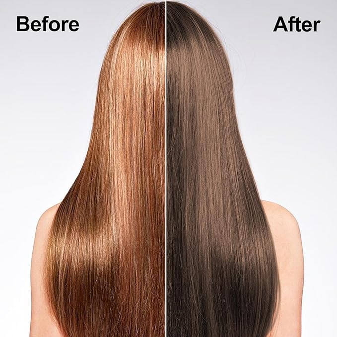 Light Brown Hair Dye, Hair Dye Shampoo for Men and Women, Hair Color Shampoo For Home Use, Shampoo Para Canas, Hair Dye Shampoo 3 in 1, 16.9 Fl Oz (Light Brown)-BrightBean Baby