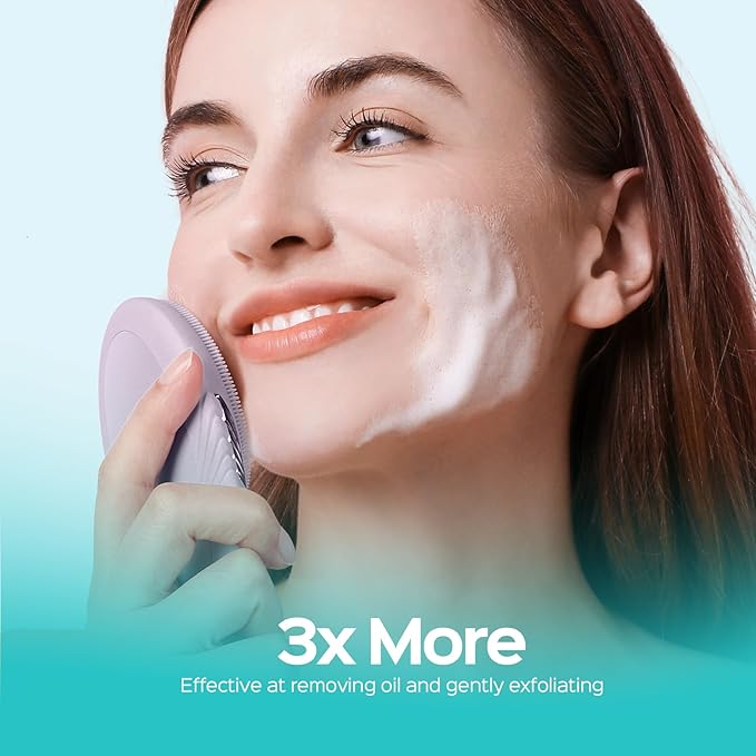 COSLUS Face Scrubber Facial Cleansing Brush: 5 Cleansing Modes Silicone Face Wash Scrubber for Women Skin Care, Sensitive Skin - Deep Cleansing & Gentle Exfoliating, Portable for Shower & Travel-BrightBean Baby