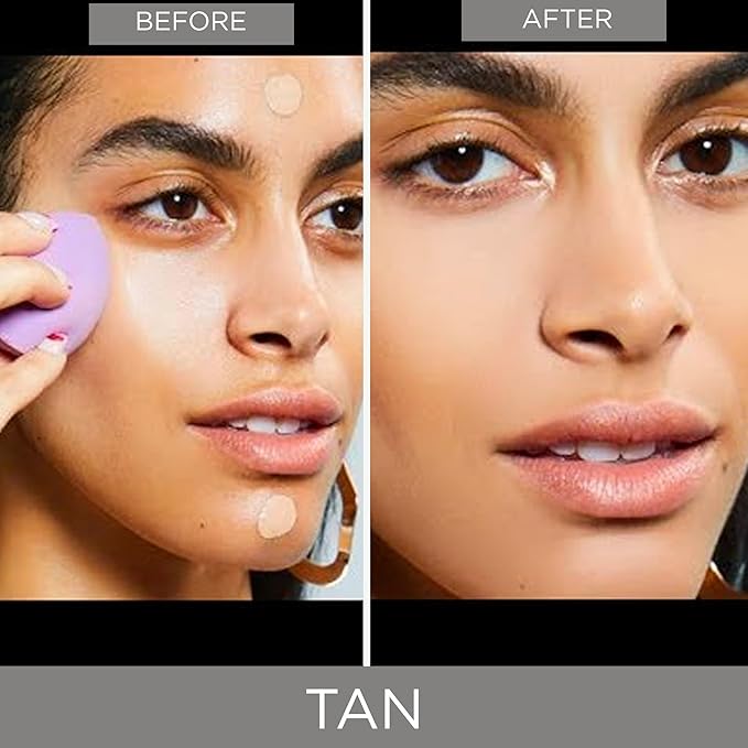 Hey Honey Trick and Treat CC² Cream SPF 46 | Active Moisturizing Color Correcting Cream with Honey & Propolis | Best Cover For Rosacea, Skin Redness & Mature Skin | 1 oz (Tan Tone)-BrightBean Baby