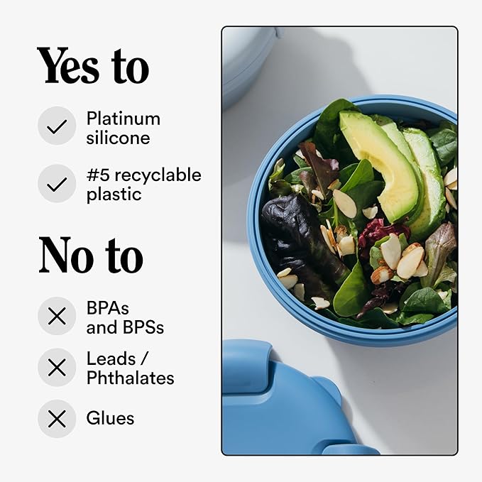 STOJO Collapsible Bowl 5 Set - Cashmere, 36oz - Reusable Silicone Bowl for Hot and Cold Food - Perfect for Travel, Meal Prep, To-Go Lunch, Camping & Hiking - Microwave & Dishwasher Safe