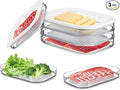 Deli Meat Container for Fridge, Stackable Lunch Meat Container for Refrigerator, Transparent Deli Meats Containers with Lid for Cold Cuts,Salami, Meal Prep Containers, BPA Free, 3pcs
