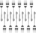 New Star Foodservice 58642 Rose Pattern, 18/0 Stainless Steel, Dinner Fork, 7.2-Inch, Set of 12