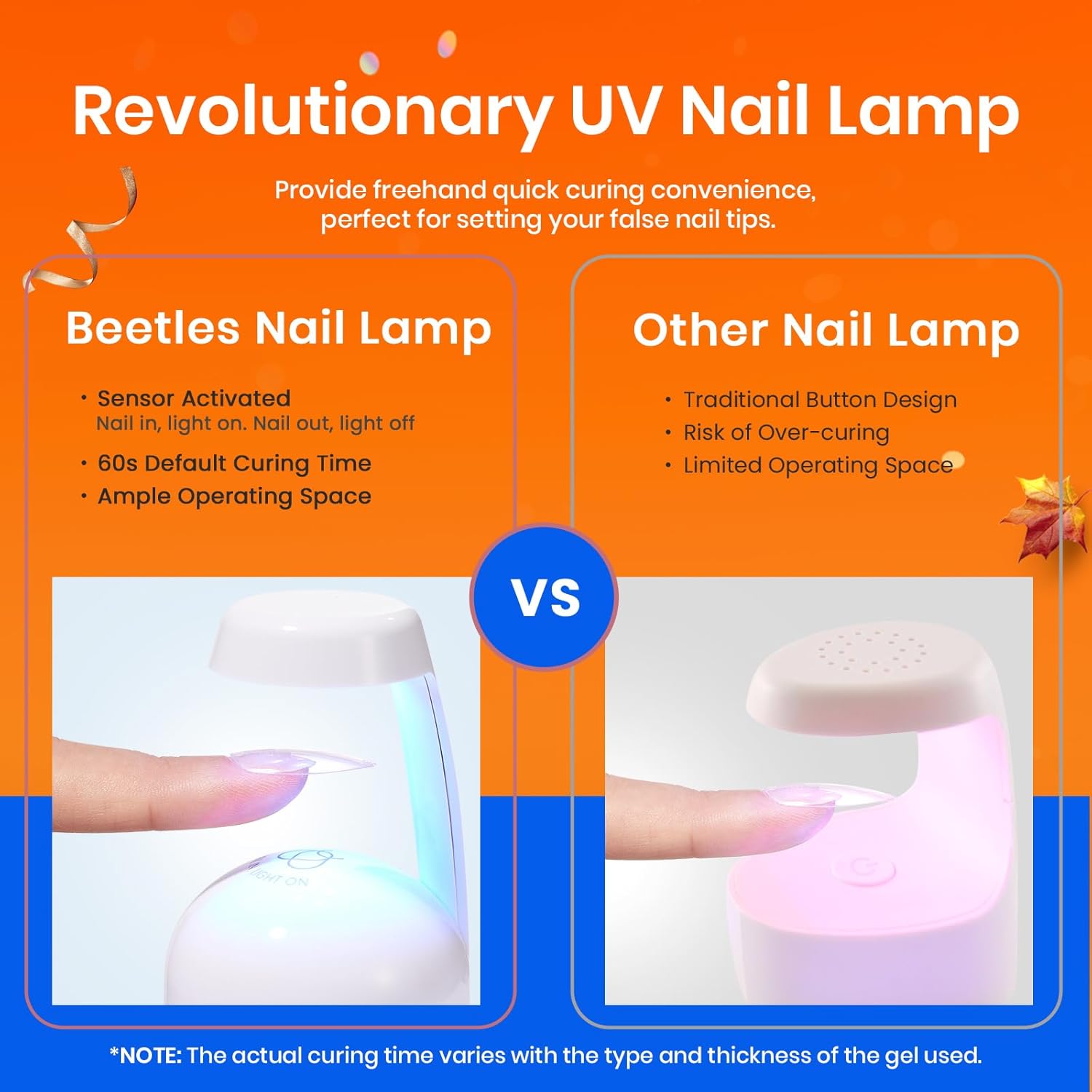 Beetles Gel Nail Kit Medium Almond with Nail Dehydrator and Primer, 576Pcs Half Matte Etch-X Gel Nail Tips Solid Nail Glue Mini Nail Lamp Acrylic Nail Tips Easy DIY Nail Extension Set Gift for Women-BrightBean Baby