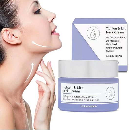 Neck Firming Cream, Neck Tightening Cream, Tighten and Lift Neck Cream, Neck Creams for Tightening and Firming Sagging Skin, Help Reduce Fine Lines & Wrinkles-BrightBean Baby