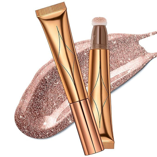 Contour Beauty Wand, Liquid Face Concealer Contouring Highlighter Blusher Stick with Cushion Applicator, Long Lasting Smooth Natural Matte Finish, Lightweight Blendable Super Silky Cream Contour Stick-BrightBean Baby