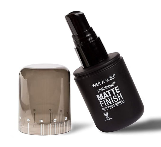wet n wild Photo Focus Setting Mist, Up to 24HR Wear, Lightweight & Nourishing Aloe Formula Suitable for All Skin Types, Cruelty-Free & Vegan - Matte Appeal-BrightBean Baby
