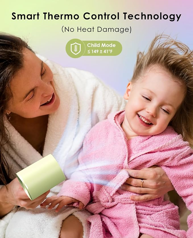 Hair Dryer with Diffuser for Curly Hair, Negative Ionic Hairdryer, High-Speed Blow Dryer with 110, 000 RPM Brushless Motor, Fast Drying Lightweight Travel Hairdryer, Low Noise Quiet Hair Dryers-BrightBean Baby