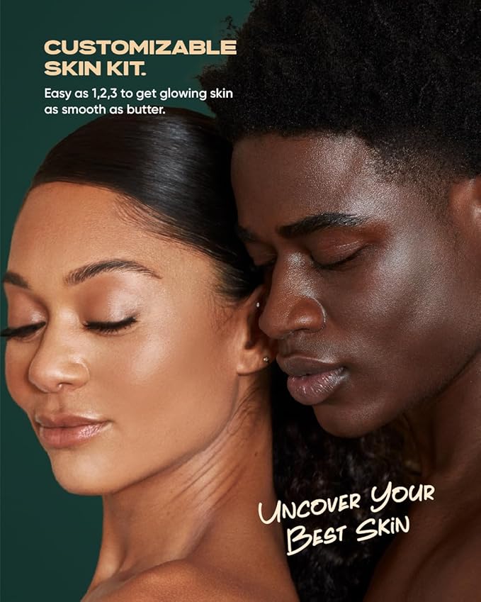 Buttah Skin by Dorion Renaud Complete Melanin-Rich Skin Care Kit | Shea Butter, Vitamin C Serum, Facial Cleanser | Organic & Natural | Black-Owned-BrightBean Baby