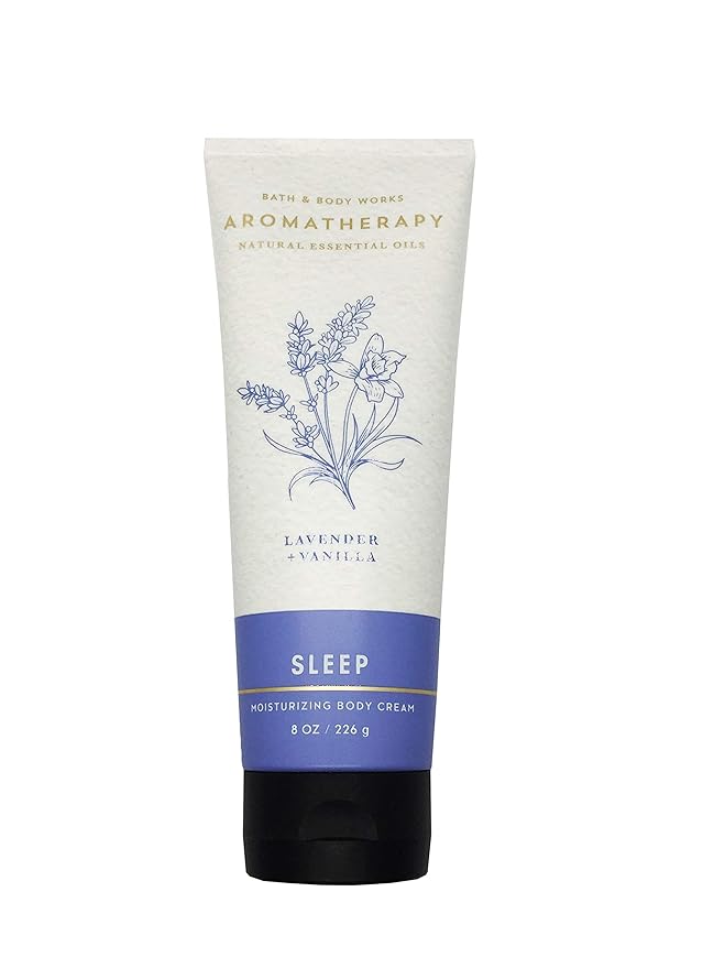Bath and Body Works Aromatherapy SLEEP - LAVENDER VANILLA Body Cream 8 Ounce (Retired Fragrance)-BrightBean Baby