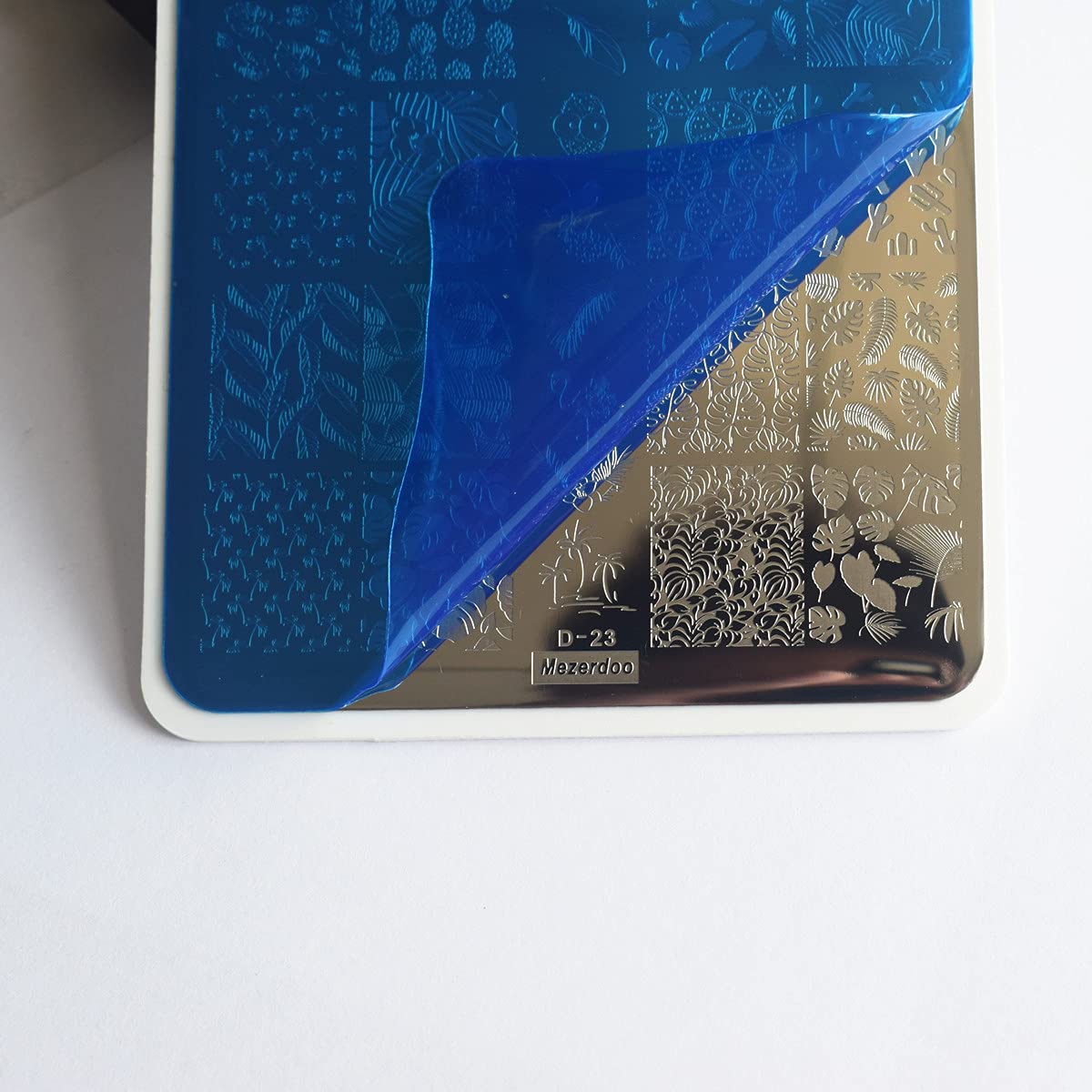 Summer Nail Art Stamping Plates Kit- 2pcs Mermaid Swan Nail Art Plate Templates Flamingo Flowers and Cute Ocean Animals Stamp Templates Set Nails DIY Design Gift for Women-BrightBean Baby