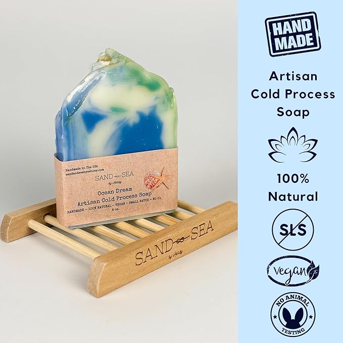 Birthday Gift Baskets for Women, Handmade Ocean Gift Box, Natural Relaxing Spa Self Care Package for Women 13 Pc, Spa Gifts for Woman, Gift Basket for Her, Birthday Box (Ocean Dream)-BrightBean Baby