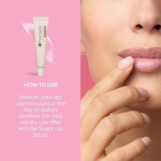 Hanalei Hydrating Lip Treatment Balm – Cruelty-Free, Paraben-Free Moisturizer for Severely Dry, Chapped Lips – Kukui Oil, Shea Butter & Grapeseed Oil –Mauve Pink Tint, Travel-Size 3-Pack (5g X 3)-BrightBean Baby