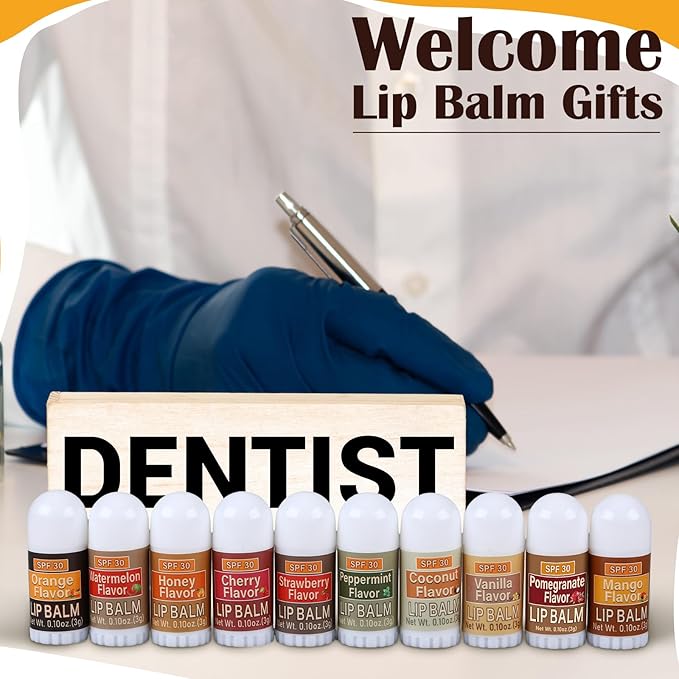 10 Pcs Mini Sunscreen Lip Balms Bulk SPF 30 Lip Balm Sticks Favors with Sunscreen SPF Employee Staff Appreciation Gifts Bulk Team Coworkers Christmas Party Gifts for Travel Beach-BrightBean Baby