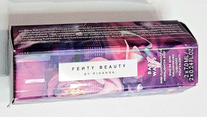 Fenty Beauty by Rihanna Mini Baby Watts Fluid Freestyle Highlighter Duo-BrightBean Baby