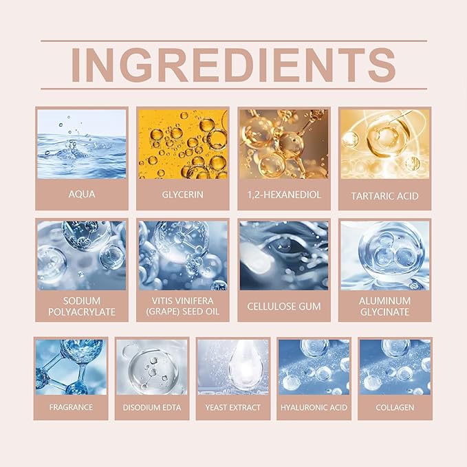 Retinol Collagen Face Mask – Korean Tightening Hydrogel Overnight Mask, Deep Moisturizing & Elasticity Boost, Long-Lasting Hydration & Brightening Skin (Collagen Face Mask)-BrightBean Baby