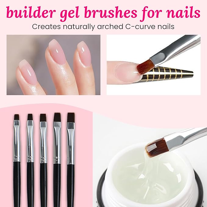 39 PCS Nail Art Brushes Set,Nail Art 3D Sculpting Pen Dotting Tools,Ombre Silicone Brush,Liner Brushes,Acrylic Brushes,Nail Art Palette with Gel Mixing Rod,Nail Design Kit for Home Diy & Salon-BrightBean Baby