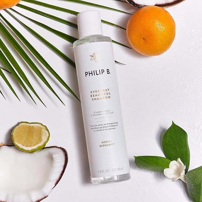PHILIP B Everyday Beautiful Shampoo - 7.4 fl. oz. (220 ml) - Clarifying, Volumizing and Shine Enhancing, Removes Excess Buildup, Sulfate-Free, Made in USA-BrightBean Baby