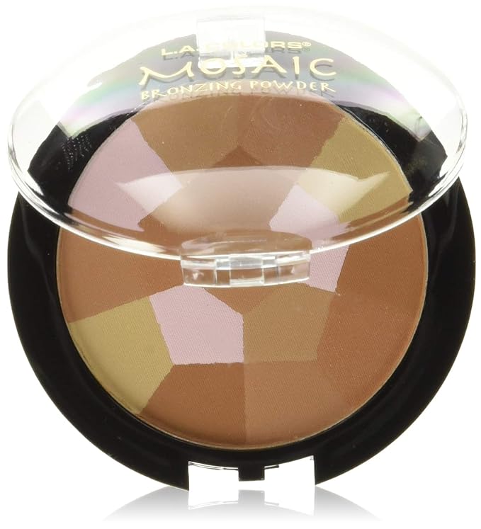 L.A. Colors Mosaic Bronzer/Blush Compact, Golden Bronze, 0.09 Ounce-BrightBean Baby