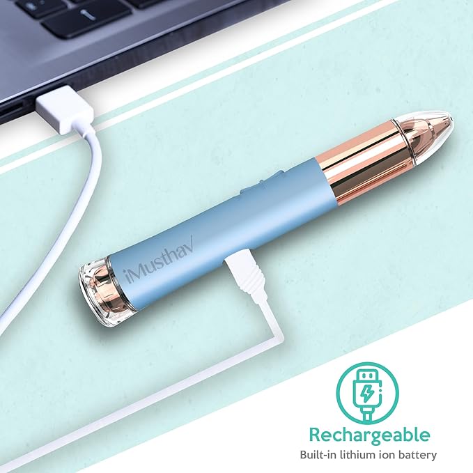 2 in 1 Flawless Eyebrow and Facial Hair Remover for Women Painless Electric Razor Epilator Trimmer Shaver with 18K Gold-Plated, USB Rechargeable, 360° LED for Eyebrow and Face Hair Removal-BrightBean Baby