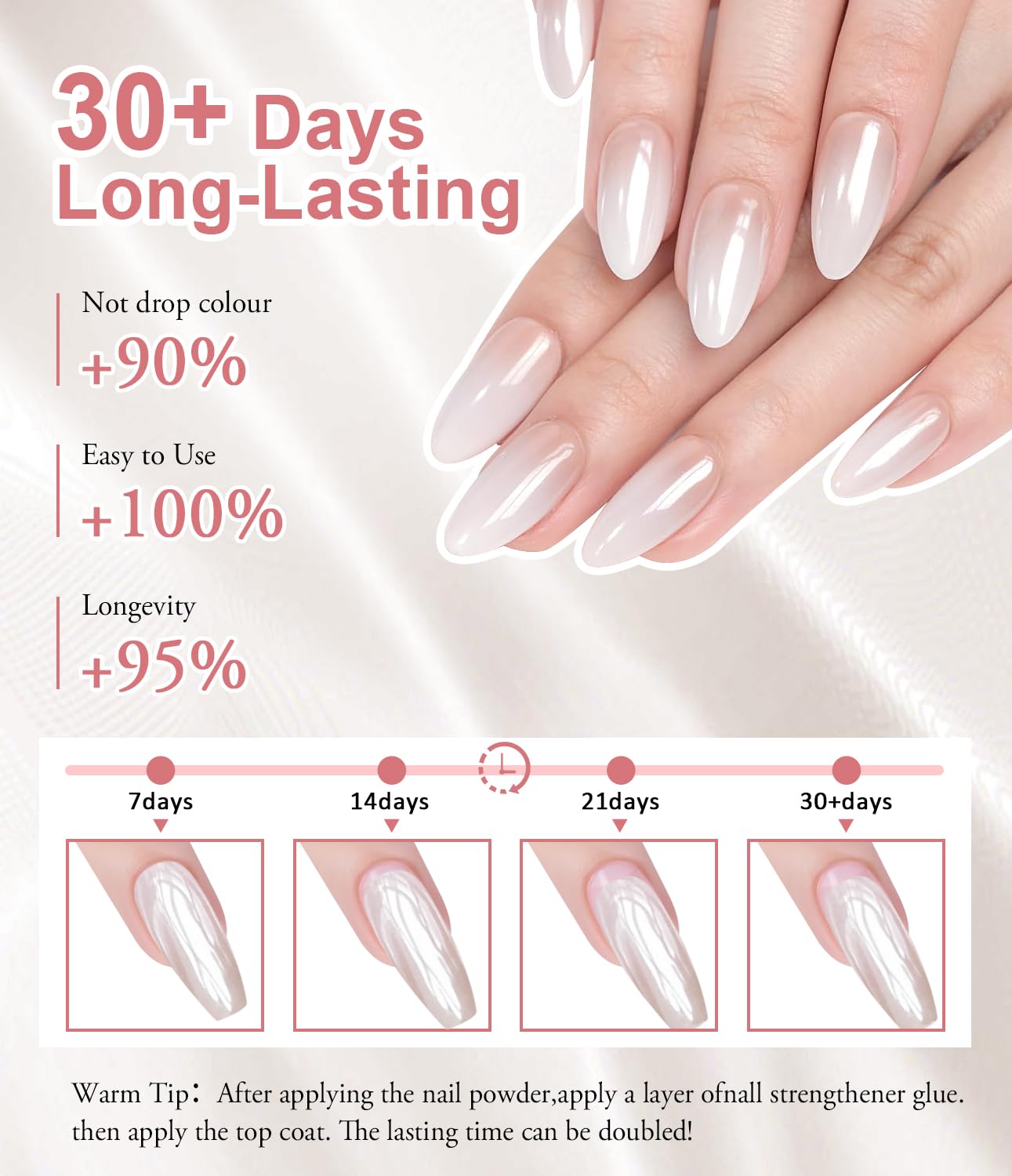 Pearl Chrome Nail Powder - 4pcs Iridescent Aurora Chrome Powder Pearl Mirror Effect Glitter Powder Pearlescent Ice Transparent Mermaid Pigment Dust for Nail Art Diy-BrightBean Baby