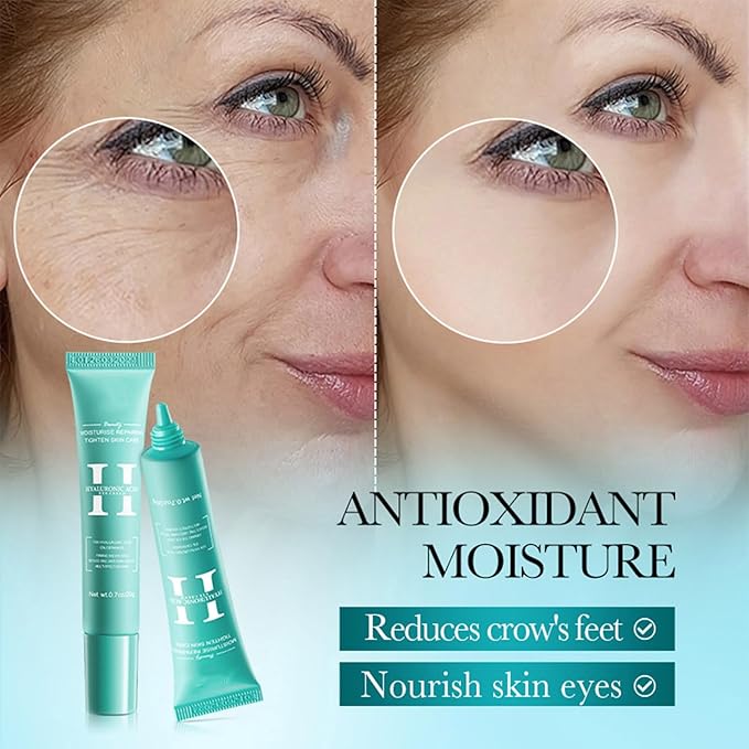 2 PCS Hyaluronic Acid Repair Eye Cream for Dark Circles,Bags Under and Puffiness,Eye Wrinkle Firming Cream Moisturise Repairing Thghten Eye Skin Care-BrightBean Baby