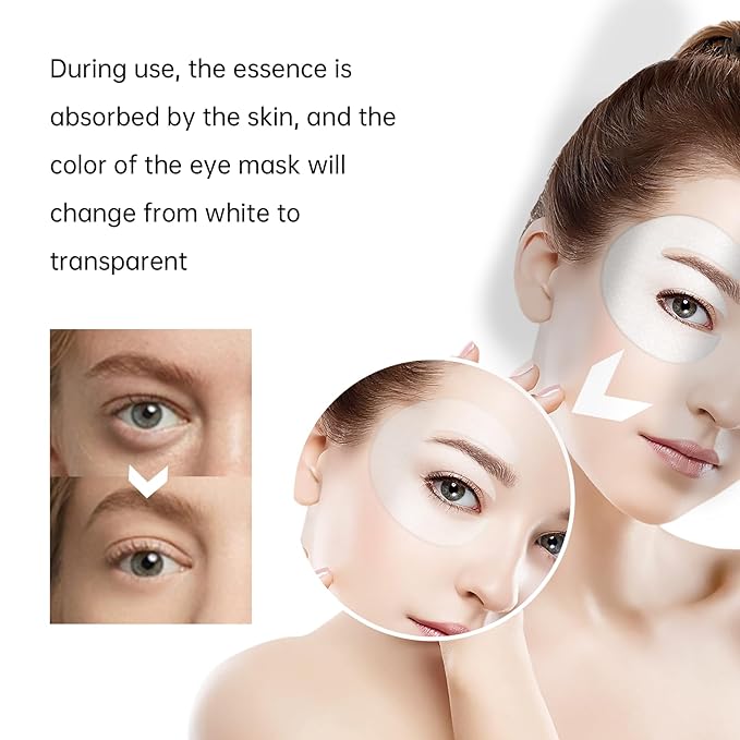 Novoy 7 Pairs Bio-Collagen Real Deep Eye Patches - 6-in-1 Retinol Overnight Eye Patches for Dark Circles, Puffiness & Wrinkles | 2% Caffeine+Hyaluronic+Niacinamide, Korean Popular Eye Mask - Lavender-BrightBean Baby