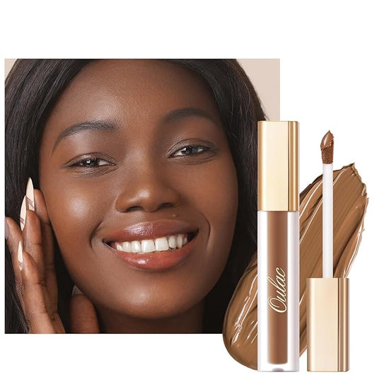 Oulac Concealer Full Coverage, Concealer Stick for Dark Circles, Hydrating Concealer Infused with Hyaluronic Acid, Lightweight, Long Lasting, Vegan Concealer 3.8ml, Shade: W9 Deep-BrightBean Baby