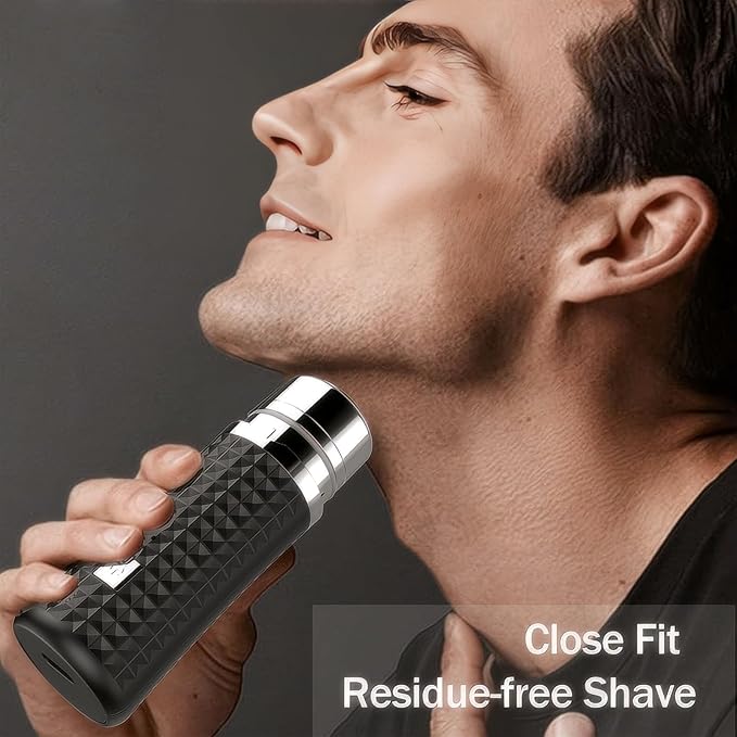Mini Razors for Women, Upgraded Portable Powerful Electric Razors for Men, Facial Hair Remover for Women, Painless Face Shaver for Travel and Office Business Trips Black-BrightBean Baby