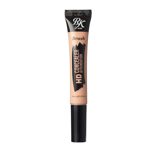 Ruby Kisses HD Concealer & Foundation Brush Flawless Full Coverage Face Makeup Lightweight Highlighter Long Lasting Under Eye Conceals Contour Corrector (Nude)-BrightBean Baby
