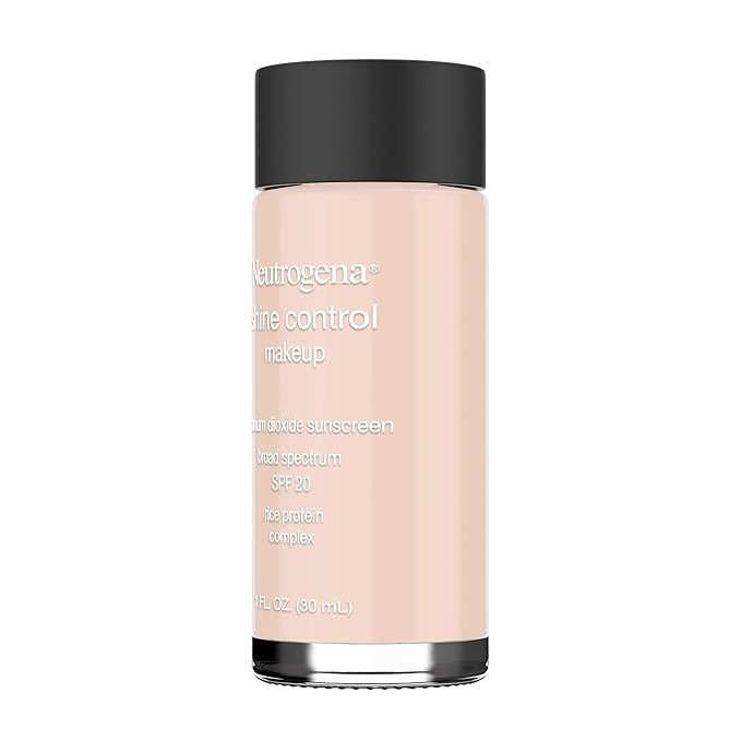 Neutrogena Shine Control Liquid Makeup Broad Spectrum Spf 20, Natural Ivory 20, 1 Oz.-BrightBean Baby