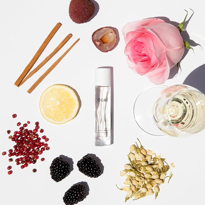 OUAI Melrose Place Eau de Parfum Travel Size - Elegant Womens Perfume for Everyday Wear - Fresh Floral Scent has Notes of Champagne, Bergamot & Rose with Delicate Hints of Cedarwood & Lychee (.34 Oz)-BrightBean Baby