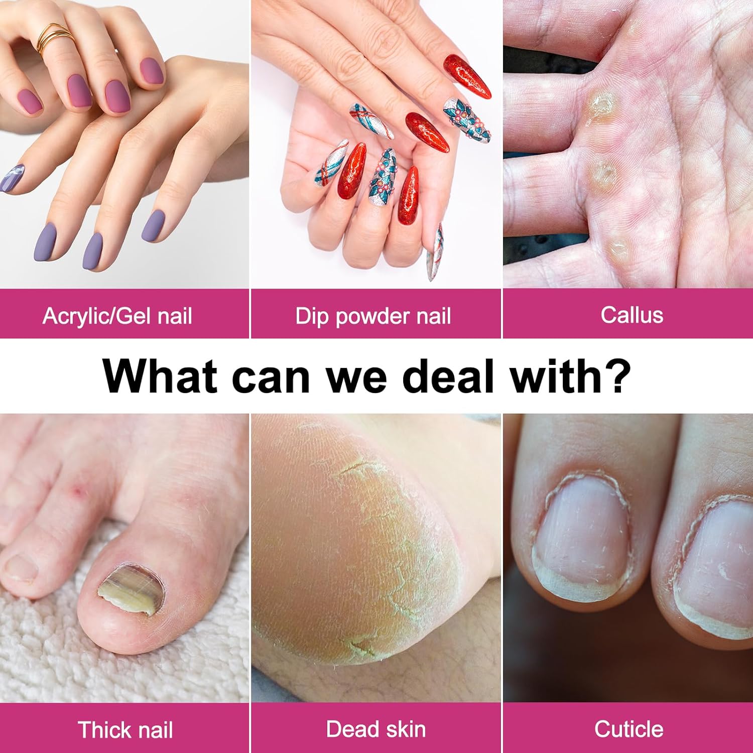 COSLUS Cordless Nail Drill Electric File: Professional for Acrylic Gel Dip Powder Nails Portable Nail Drill Machine Kit for Manicure Pedicure Nail Set with Everything Rechargeable Lightweight-BrightBean Baby