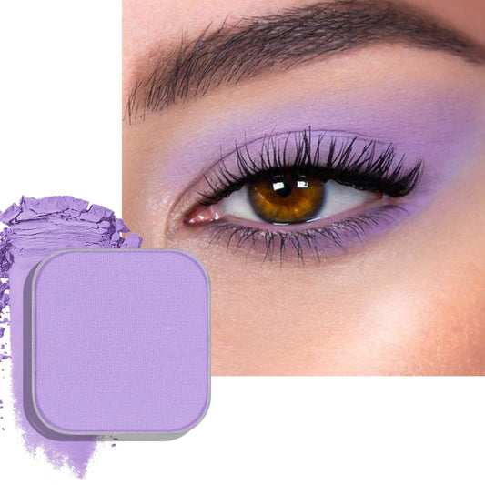 Matte Eyeshadow Single Pan Soft Pastel Purple, Blendable Natural Matte Finish, Highly Pigmented, Magnetic Refill for Custom Palette (Luxe Lavander)-BrightBean Baby