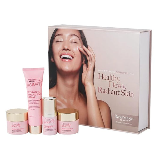 Reserveage Collagen Boosting Skincare Bundle - Includes Age-Defying Face Cream, Eye Cream, Hand & Foot Cream & Neck Cream for Women-BrightBean Baby