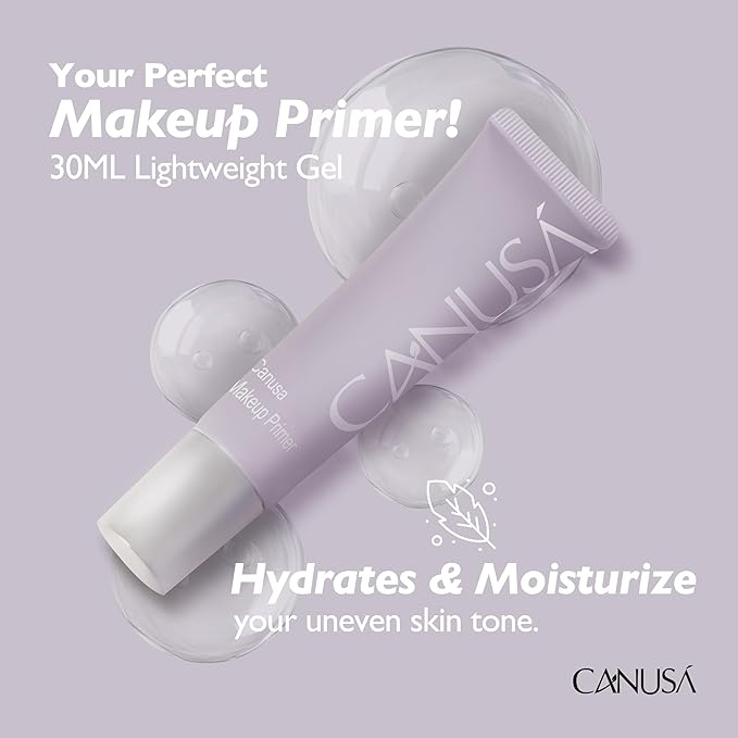 Clear Makeup Primer - Pore Minimizing & Mattifying,Long Lasting Base for Oily/Sensitive Skin - Clear Translucent Finish, Moisturizes & Primes -Cruelty Free US (1.02 Fl Oz / 30ml.)-BrightBean Baby