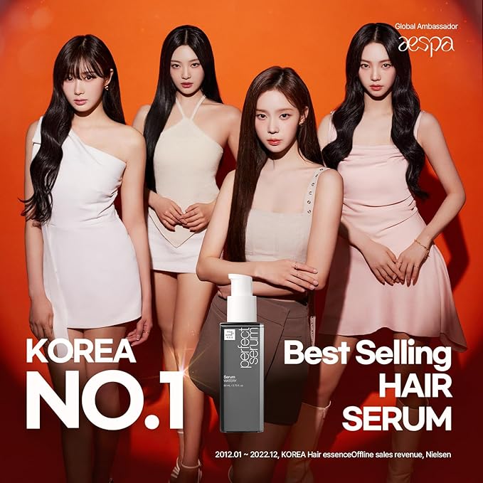 Mise En Scene Perfect Watery Serum for Hair Moisturizing - Korean Hair Argan Oils, Hair Essence for Hydrating with Citrus Scent, Derma Test Completed, 2.70 fl. Oz-BrightBean Baby