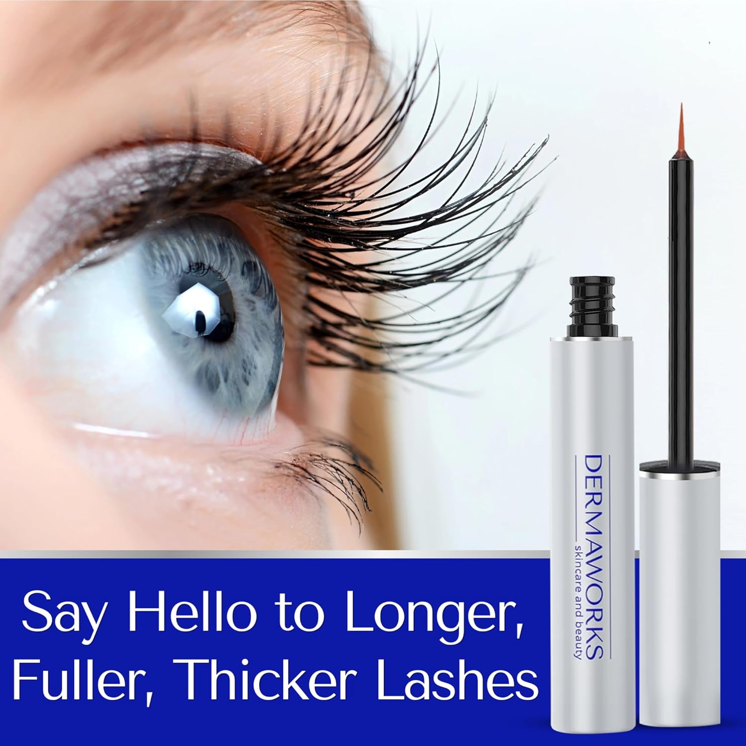 SPECTACULASH LASH SERUM for Eyelash Growth & Volume - Big Lashes Eyelash Growth Serum for Longer, Fuller, Natural Lashes - Suero Para Pestañas Crecimiento - Lash Conditioner & Boost - by DERMAWORKS-BrightBean Baby