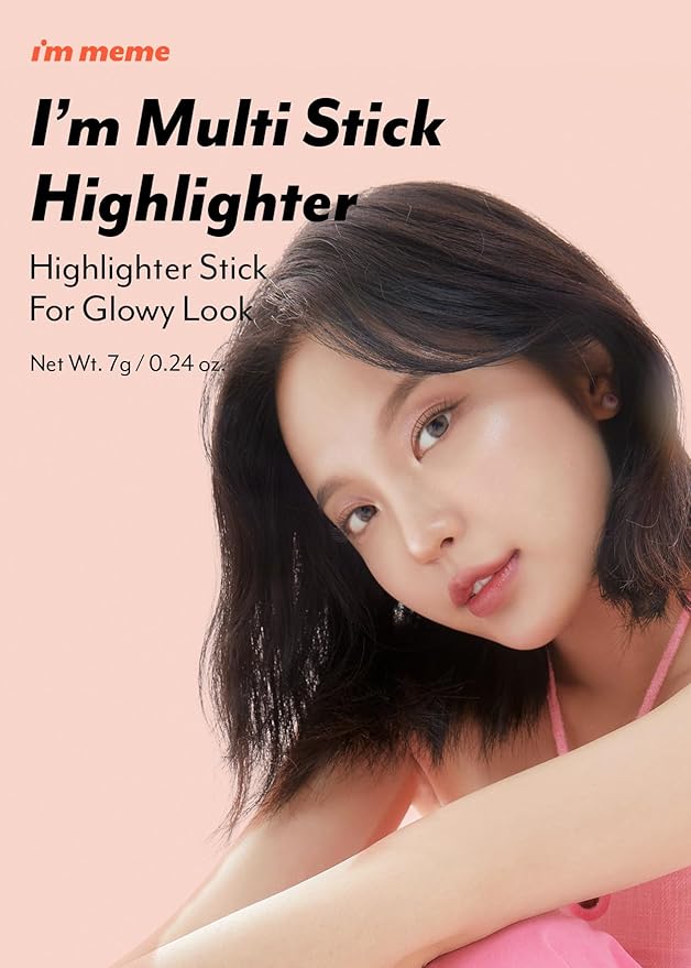 I'm Meme Highlighter Stick for Face - I'm Multi-stick | Daily Use, Buildable, Portable, Easy Blending Matte Finish, 001 Champagne Gold, 0.25 Oz-BrightBean Baby