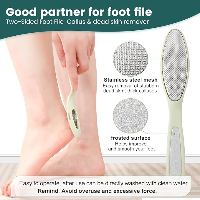 Urea Cream 45% for Feet with Maximum Strength Moisturizing, with 2% Salicylic Acid, for Dry and Cracked Heel, Foot, Elbows, Dead Skin Calluses Remover, 5.29 OZ, Foot File, Foot Mask Cover (10 pairs)-BrightBean Baby