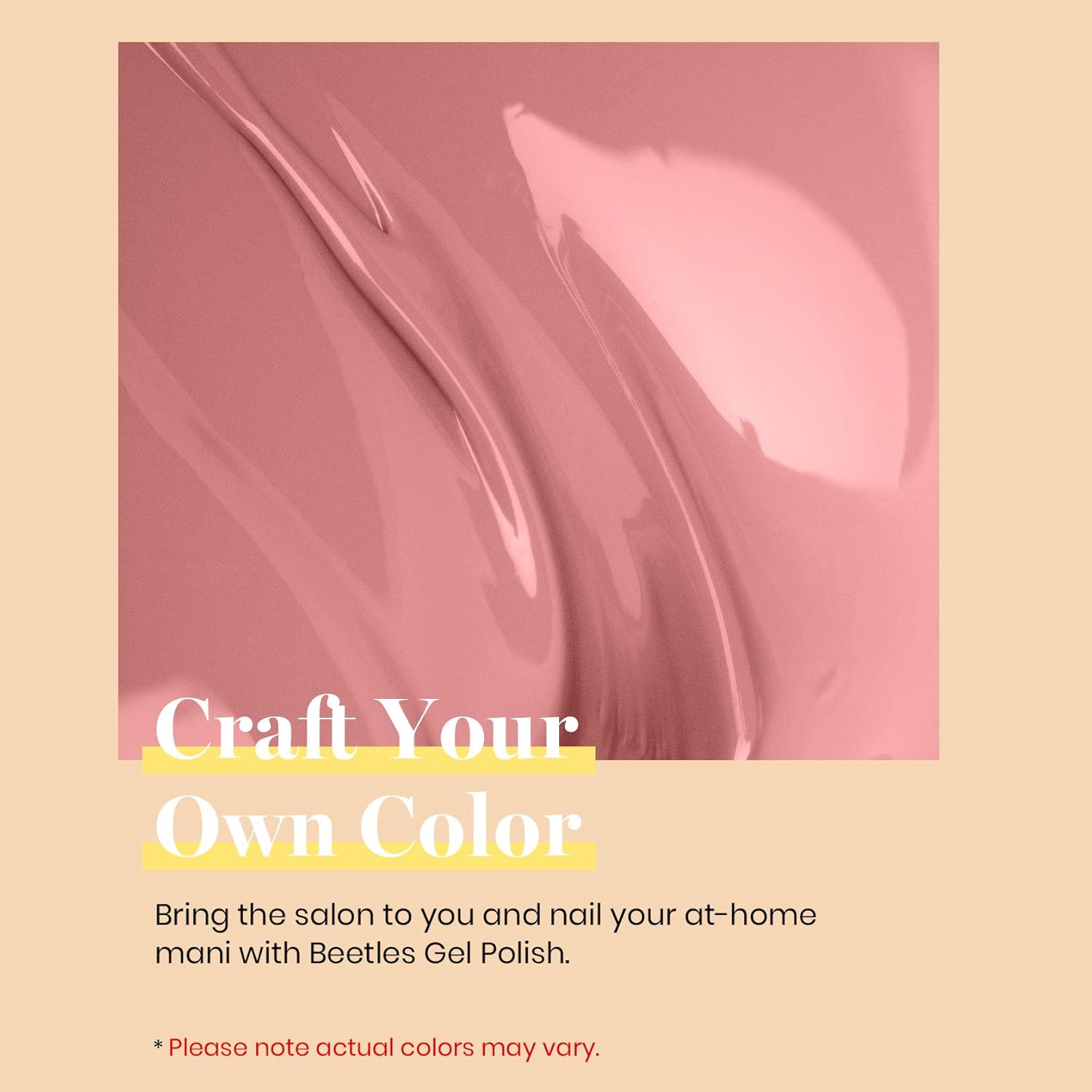 Beetles Mauve Gel Nail Polish – 15ml Dusty Rose Gel Polish Dried-Rose Dusty Pink Fall Soak Off UV LED Nail Lamp Nail Art Manicure Salon DIY Home for Women-BrightBean Baby