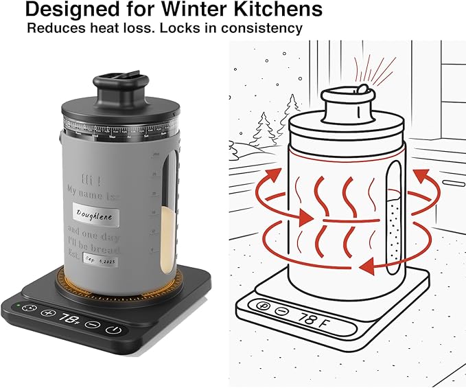 Personalized Sourdough Starter Kit with Personalized Sourdough Starter Jar, Round and Oval Banneton Bread Proofing Basket Set, Sourdough Baking Tools, Bread Making Supplies Gift for Bakers all