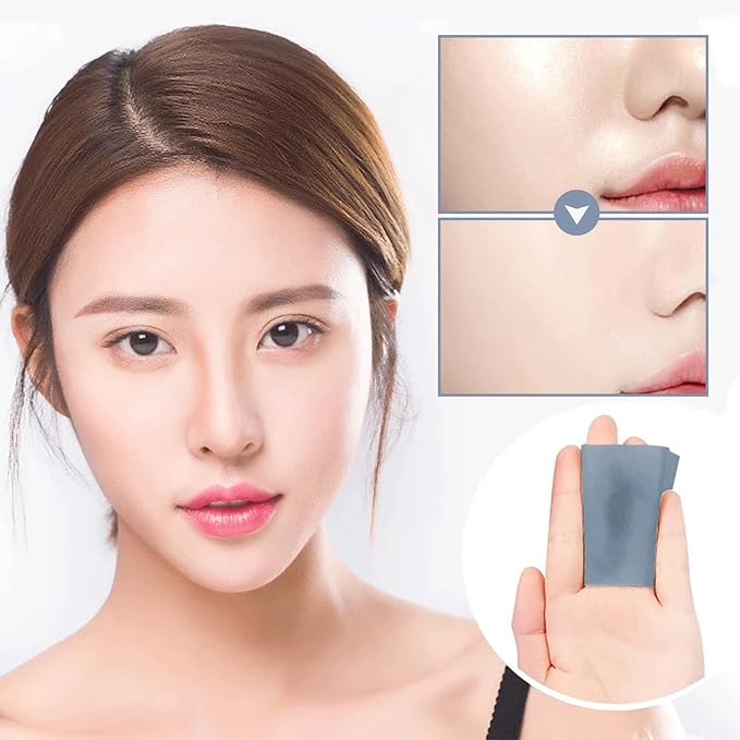 Natural Bamboo Charcoal Oil Absorbing Tissues - 6pk/600 Oil Blotting Sheets For Face, Oil Control Film, Oil Absorbing Sheets, Makeup Friendly-BrightBean Baby
