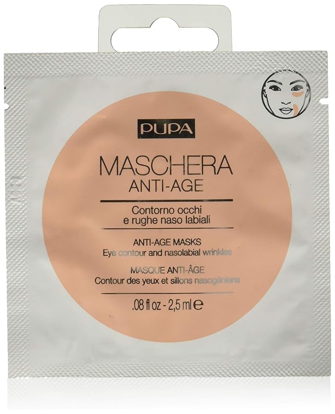 Pupa Milano Anti-Age Face Mask Eye Contours And Nasolabial Wrinkle - Intensive Treatment Patches - Smooth And Minimise The Expression Lines - Suitable For All Skin Types - Fragrance-Free - 0.08 Oz-BrightBean Baby