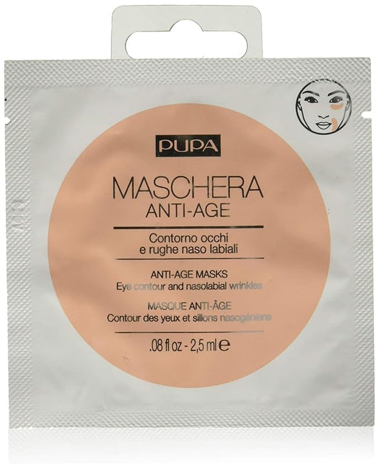Pupa Milano Anti-Age Face Mask Eye Contours And Nasolabial Wrinkle - Intensive Treatment Patches - Smooth And Minimise The Expression Lines - Suitable For All Skin Types - Fragrance-Free - 0.08 Oz-BrightBean Baby
