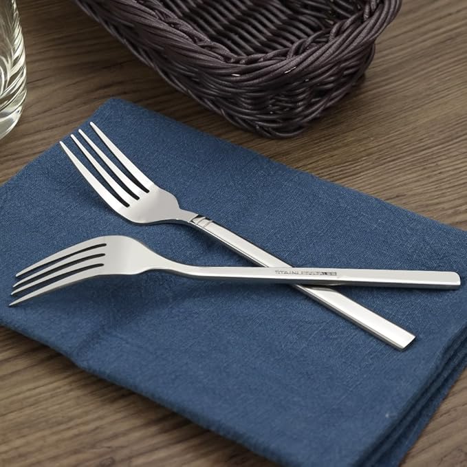 12-Piece Stainless Steel Dessert Forks, Small Fork