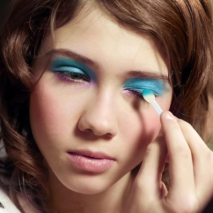 Expressions 10 Color Eyeshadow Palette & Blush Makeup Novelty Beauty Set, Fold Out Compact with Mirror, Washable, Non-Toxic,Galaxy Love Glisten & Glitter Makeup Palette-BrightBean Baby