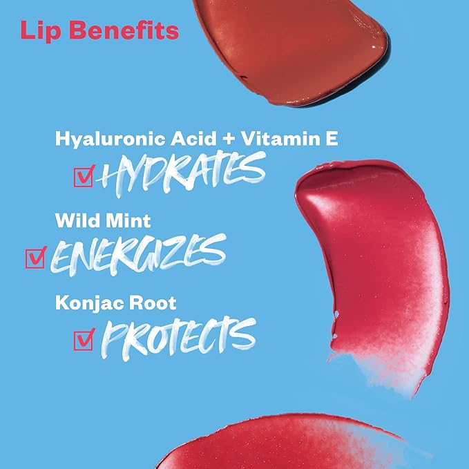 Kosas Lipfuel Hyaluronic Active Sport Lip Balm - Hydrates, Energizes and Protects - Natural Lip Treatment and Care (Rush)-BrightBean Baby