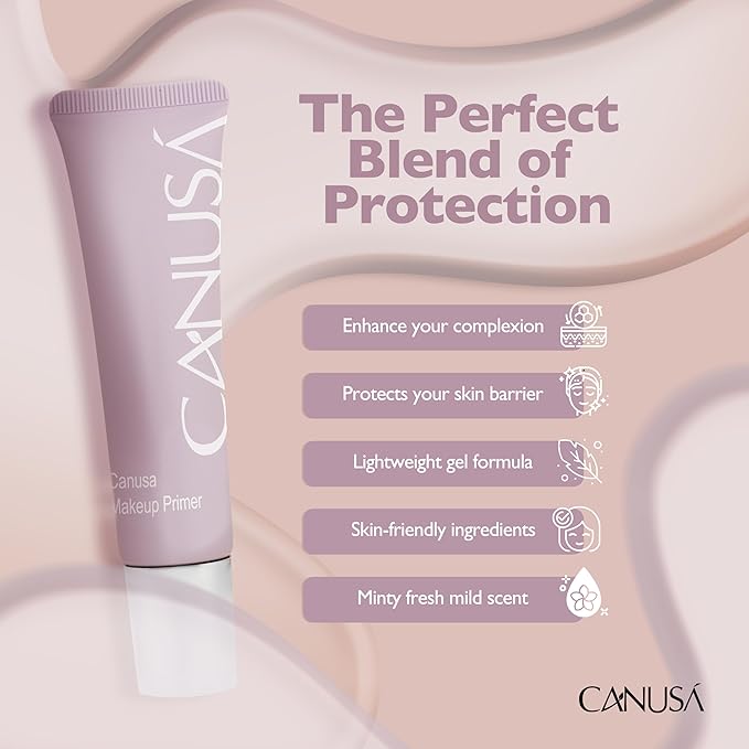 Clear Makeup Primer - Pore Minimizing & Mattifying,Long Lasting Base for Oily/Sensitive Skin - Clear Translucent Finish, Moisturizes & Primes -Cruelty Free US (1.02 Fl Oz / 30ml.)-BrightBean Baby