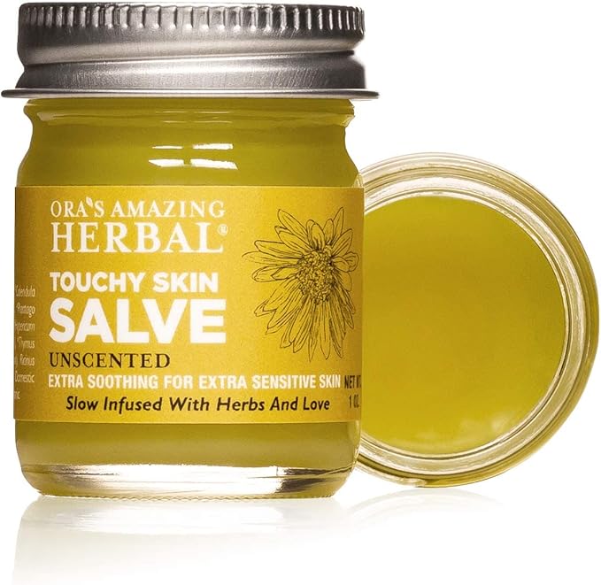 Ora's Amazing Herbal, Eczema Relief, Touchy Skin Salve, Ultra Healing Body Butter, Eczema Cream, Eczema Balm, Herbal Salve, Travel Size, 1oz each-BrightBean Baby